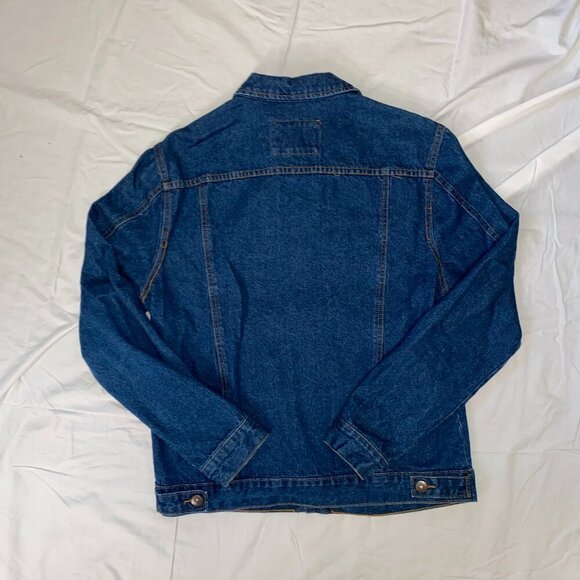 Men's Dark Blue Jean Jacket - Fashion Nova - Picture 5 of 6
